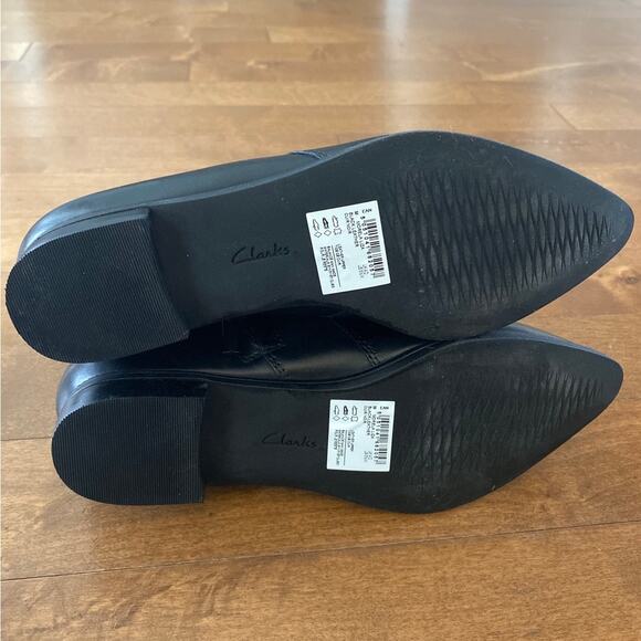 Clarks Morela Liza ankle black boots size 6.5 like new - Picture 9 of 12
